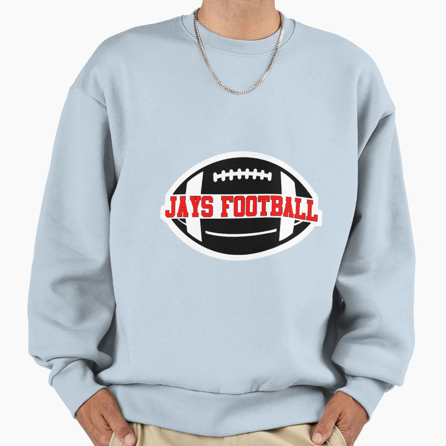 Jc Jays Football Team Name Split Sweatshirt - Custom Art Print for Adults - T-Shirt, Sweatshirt, Hoodie