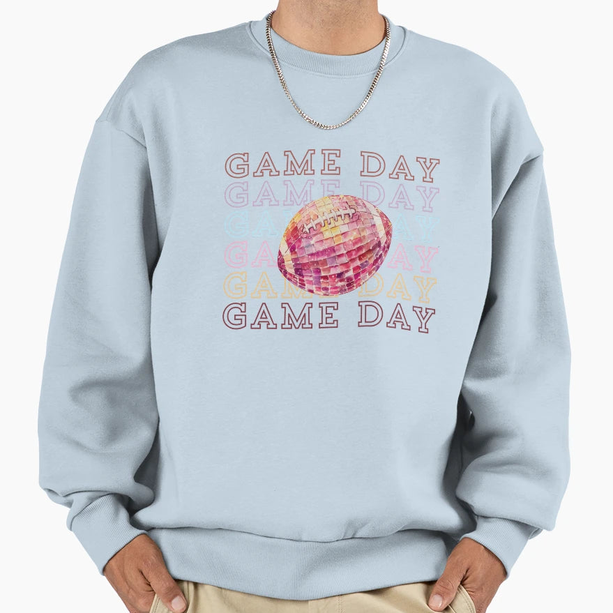 Game Day Football Mama Sweatshirt - Graphic Print Unisex - T-Shirt, Sweatshirt, Hoodie