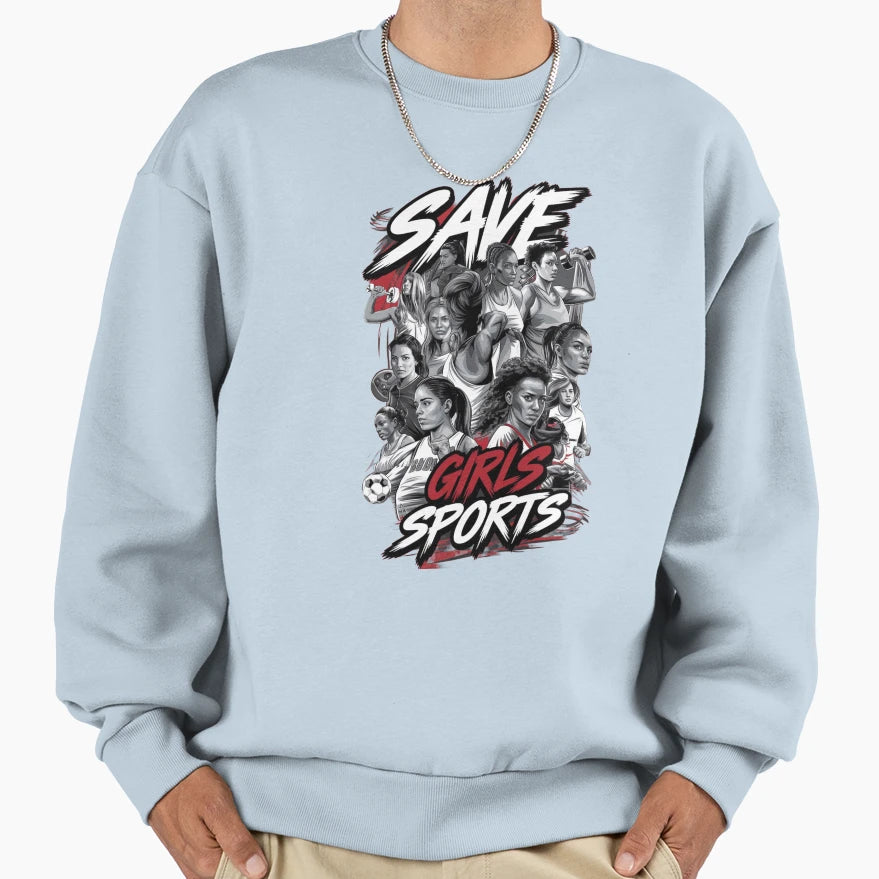 Save Sports Female Athletes Sweatshirt - Custom Art Print Unisex - T-Shirt, Sweatshirt, Hoodie