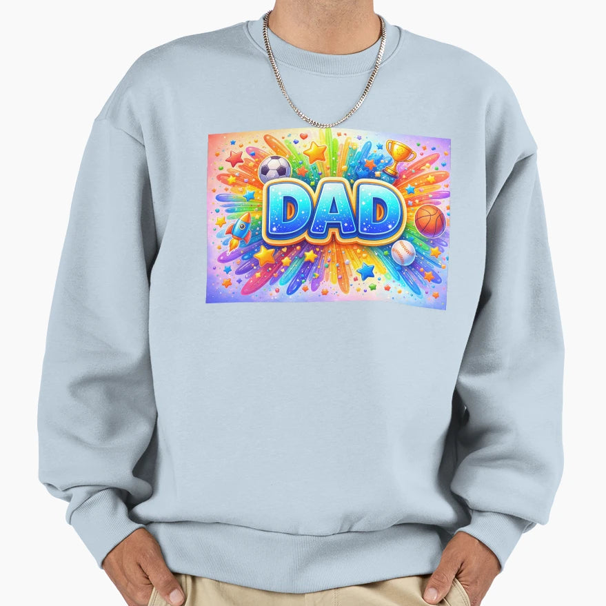 Abstractdad Gifts Pattern Sweatshirt - Novelty Apparel for Adults - T-Shirt, Sweatshirt, Hoodie