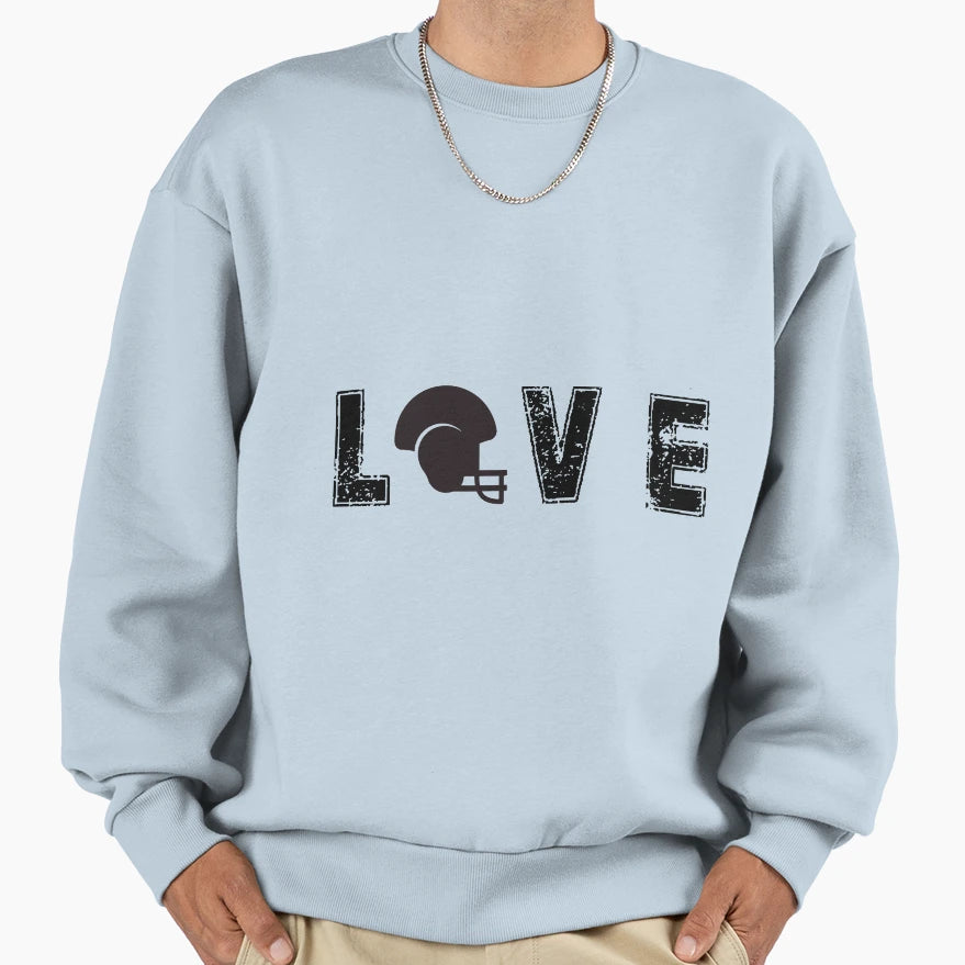 Love American Football Funny Sweatshirt - Novelty Apparel Men Women - T-Shirt, Sweatshirt, Hoodie