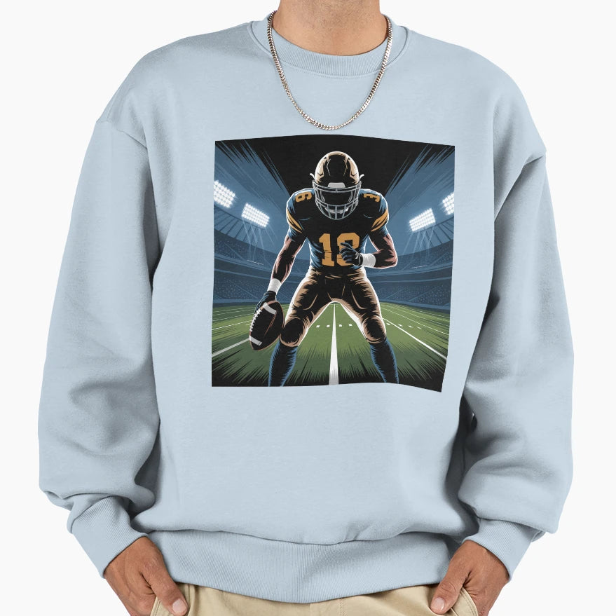 Cinematic Football Artwork Painterly Sweatshirt - Aesthetic Graphic Unisex - T-Shirt, Sweatshirt, Hoodie