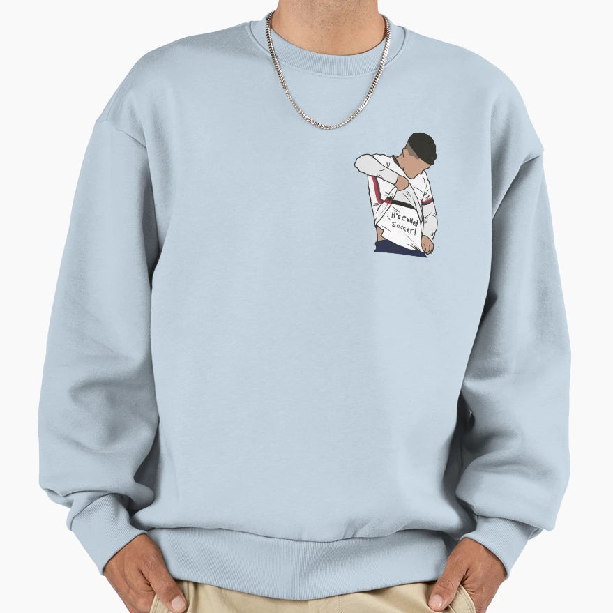 Its Called Soccer Pocket Sweatshirt - Graphic Print Men Women - T-Shirt, Sweatshirt, Hoodie