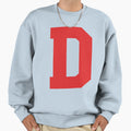 Alphabet Red D Sports Letter D Sweatshirt - Graphic Print Unisex - T-Shirt, Sweatshirt, Hoodie