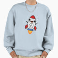 Monogram Q Space Rocket Sweatshirt - Unique Graphic Men Women - T-Shirt, Sweatshirt, Hoodie