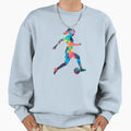Playing Soccer Football Player Sweatshirt - Unique Graphic Men Women - T-Shirt, Sweatshirt, Hoodie