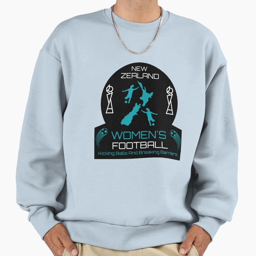 New Zealand Womens Football Soccer Sweatshirt - Minimalist Print Men Women - T-Shirt, Sweatshirt, Hoodie