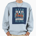 Only Good Bad Vibes Text Typography T-Shirt - Aesthetic Graphic for Adults - T-Shirt, Sweatshirt, Hoodie