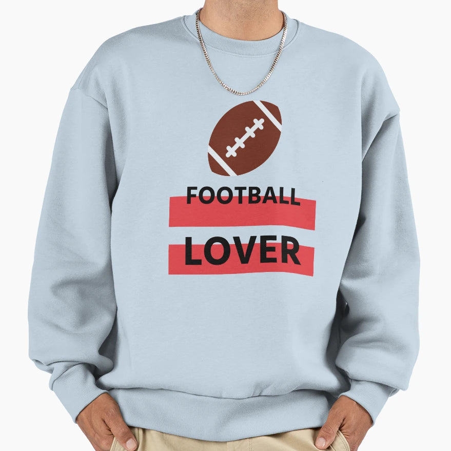 American Football Lover Simple Sweatshirt - Minimalist Print Men Women - T-Shirt, Sweatshirt, Hoodie