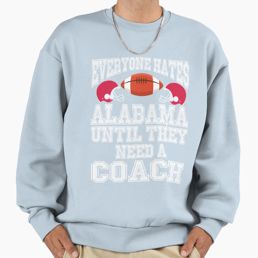 Awesome Alabama Football Coach Fan Sweatshirt - Minimalist Print for Adults - T-Shirt, Sweatshirt, Hoodie
