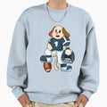 Dog Sports Football Jersey Sweatshirt - Graphic Print Men Women - T-Shirt, Sweatshirt, Hoodie