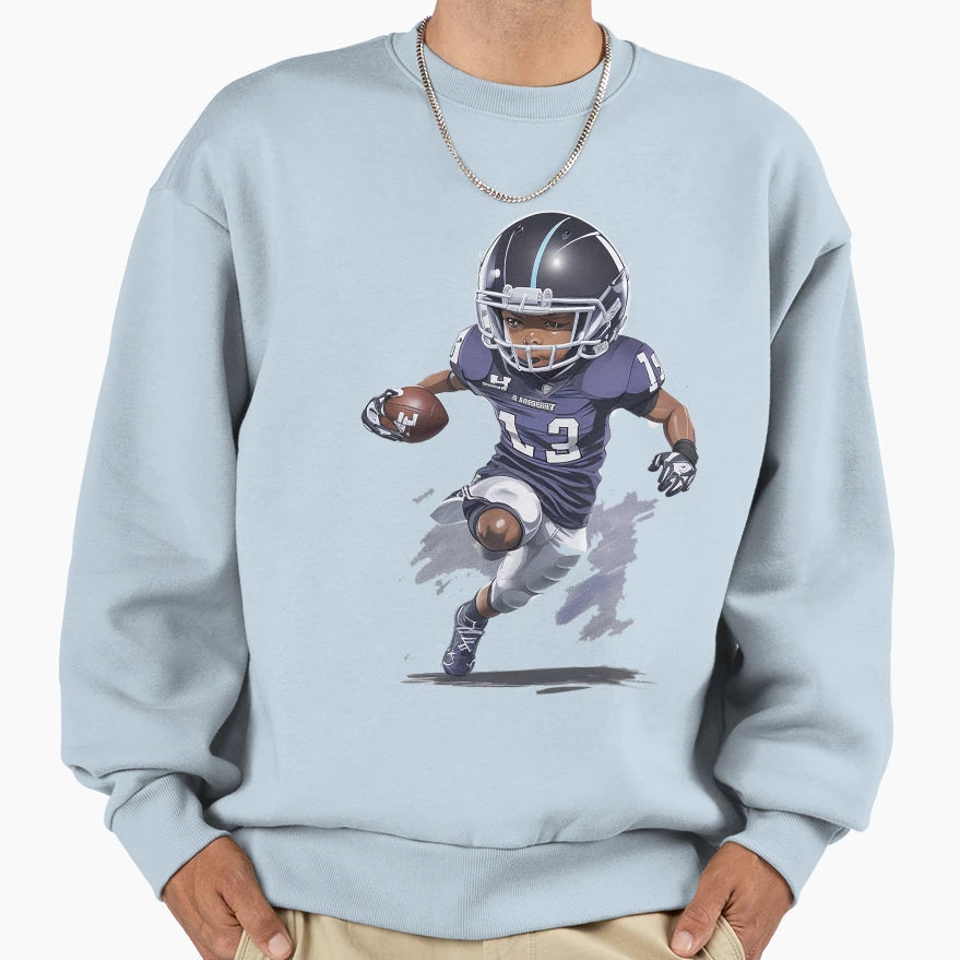Child Playing American Football Sweatshirt - Custom Art Print Unisex - T-Shirt, Sweatshirt, Hoodie