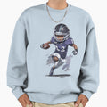 Child Playing American Football Sweatshirt - Custom Art Print Unisex - T-Shirt, Sweatshirt, Hoodie
