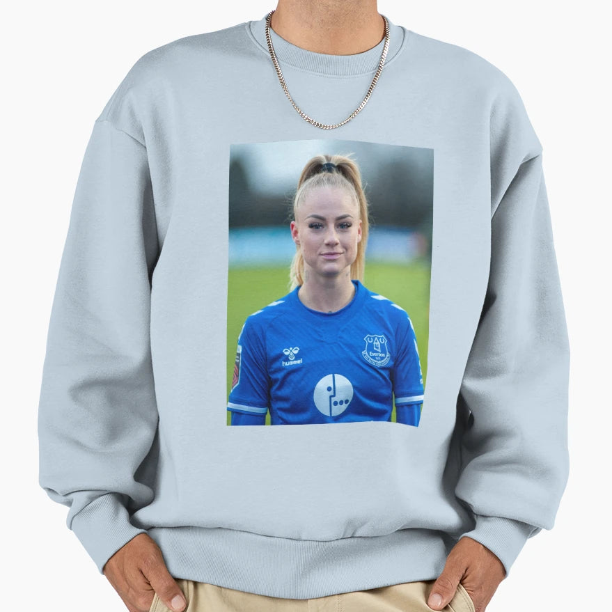 Alisha Lehmann Womens Football Star Sweatshirt - Novelty Apparel for Adults - T-Shirt, Sweatshirt, Hoodie