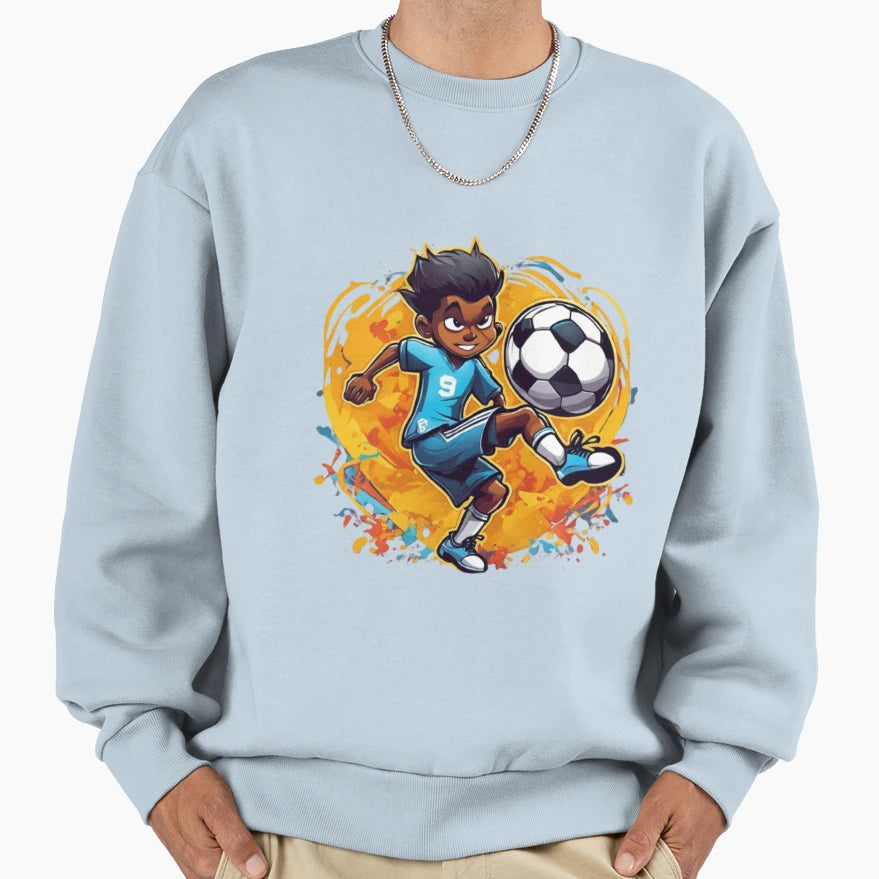 Soccer Showdown Animated Adventures Sweatshirt - Unique Graphic for Adults - T-Shirt, Sweatshirt, Hoodie