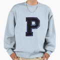 P Varsity Letter Sweatshirt - Minimalist Print for Adults - T-Shirt, Sweatshirt, Hoodie