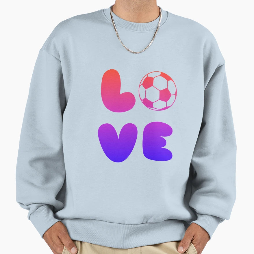 Football Love Sweatshirt - Graphic Print for Adults - T-Shirt, Sweatshirt, Hoodie