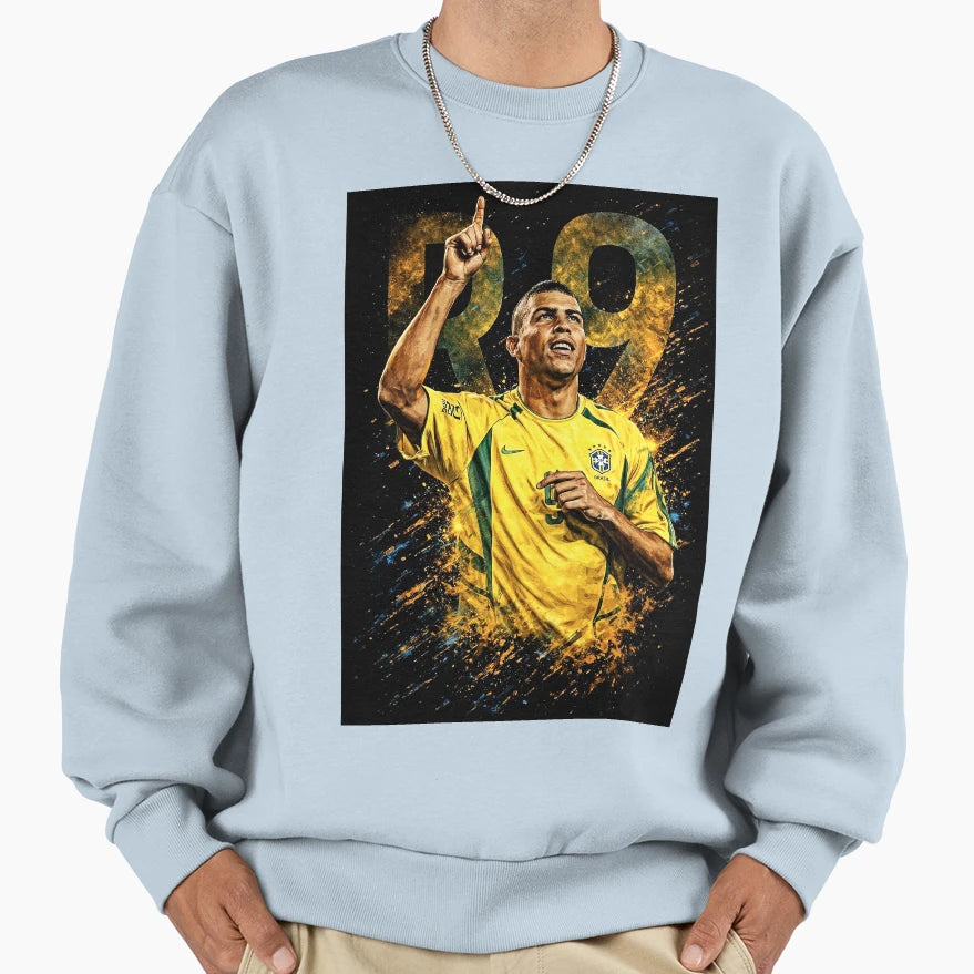 R9 Ronaldo Football Legend Sweatshirt - Aesthetic Graphic Men Women - T-Shirt, Sweatshirt, Hoodie