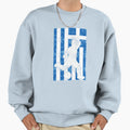 Greece Flag Soccer Player Sweatshirt - Custom Art Print Men Women - T-Shirt, Sweatshirt, Hoodie