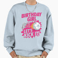 Soccer Birthday Lets Kick It Sweatshirt - Minimalist Print Men Women - T-Shirt, Sweatshirt, Hoodie