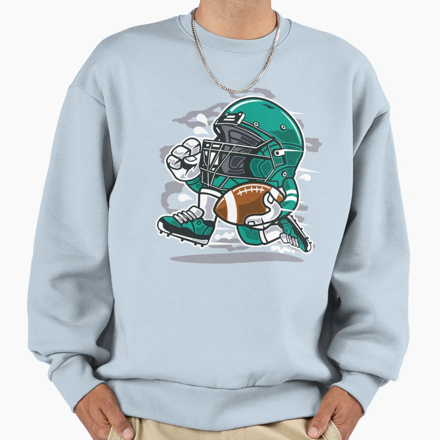 Football Player Sweatshirt - Unique Graphic Unisex - T-Shirt, Sweatshirt, Hoodie