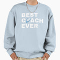 Best Coach Ever Rugby White Sweatshirt - Unique Graphic Unisex - T-Shirt, Sweatshirt, Hoodie
