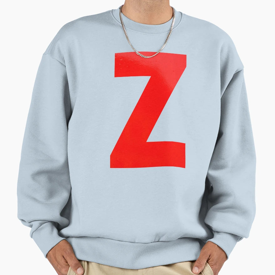 Unique Letter Z Sweatshirt - Casual Everyday Wear for Adults - T-Shirt, Sweatshirt, Hoodie