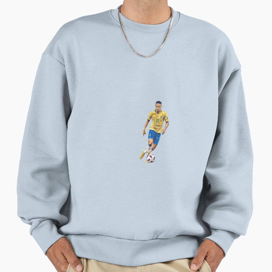 Brazilian Football Player Sweatshirt - Casual Everyday Wear for Adults - T-Shirt, Sweatshirt, Hoodie