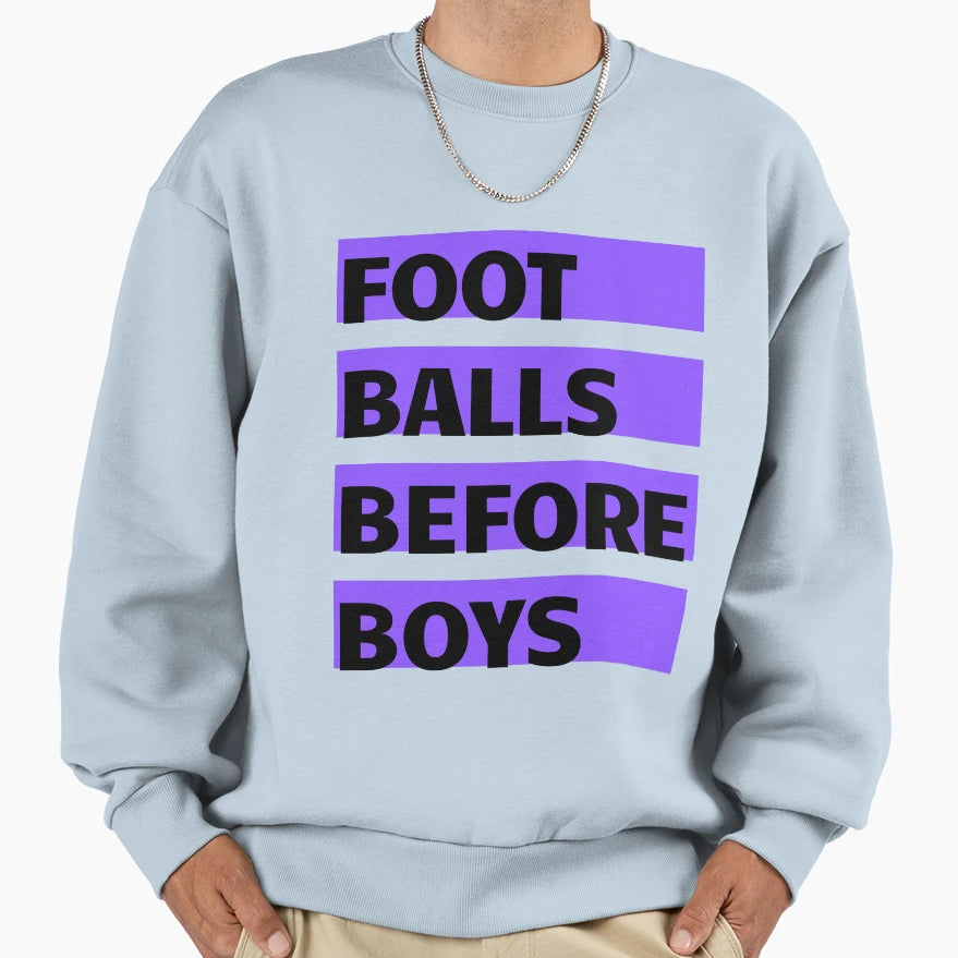 Footballs Before Sweatshirt - Unique Graphic for Adults - T-Shirt, Sweatshirt, Hoodie