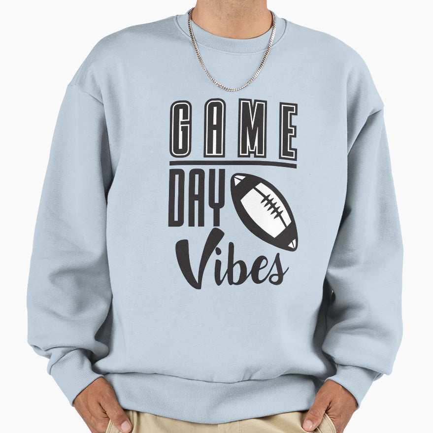 Game Day Vibes Football Volleyball Sweatshirt - Novelty Apparel Unisex - T-Shirt, Sweatshirt, Hoodie