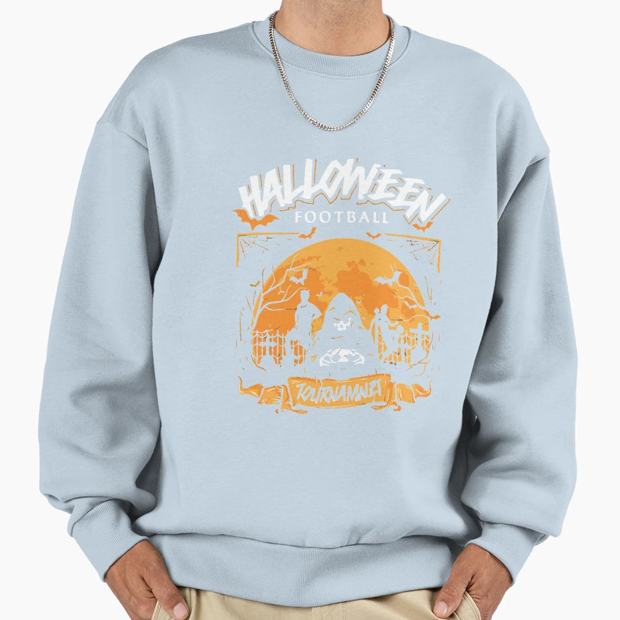 Halloween Spooky Football Tournament Sweatshirt - Trendy Graphic Men Women - T-Shirt, Sweatshirt, Hoodie