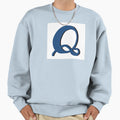 Letter Q Blue Initial Monogram Sweatshirt - Streetwear Style for Adults - T-Shirt, Sweatshirt, Hoodie