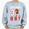 3 Three Year Birthday Football Sweatshirt - Streetwear Style for Adults - T-Shirt, Sweatshirt, Hoodie