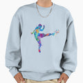 Soccer Player Watercolor Sweatshirt - Unique Graphic Unisex - T-Shirt, Sweatshirt, Hoodie