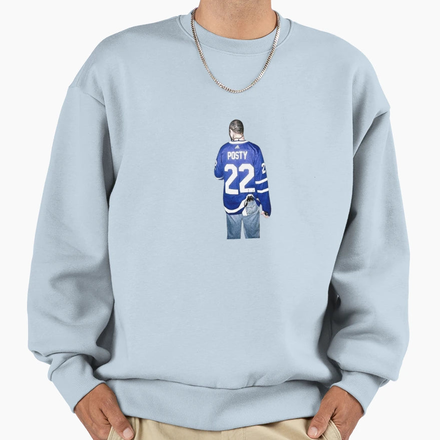 Posty Jersey Sweatshirt - Minimalist Print Unisex - T-Shirt, Sweatshirt, Hoodie