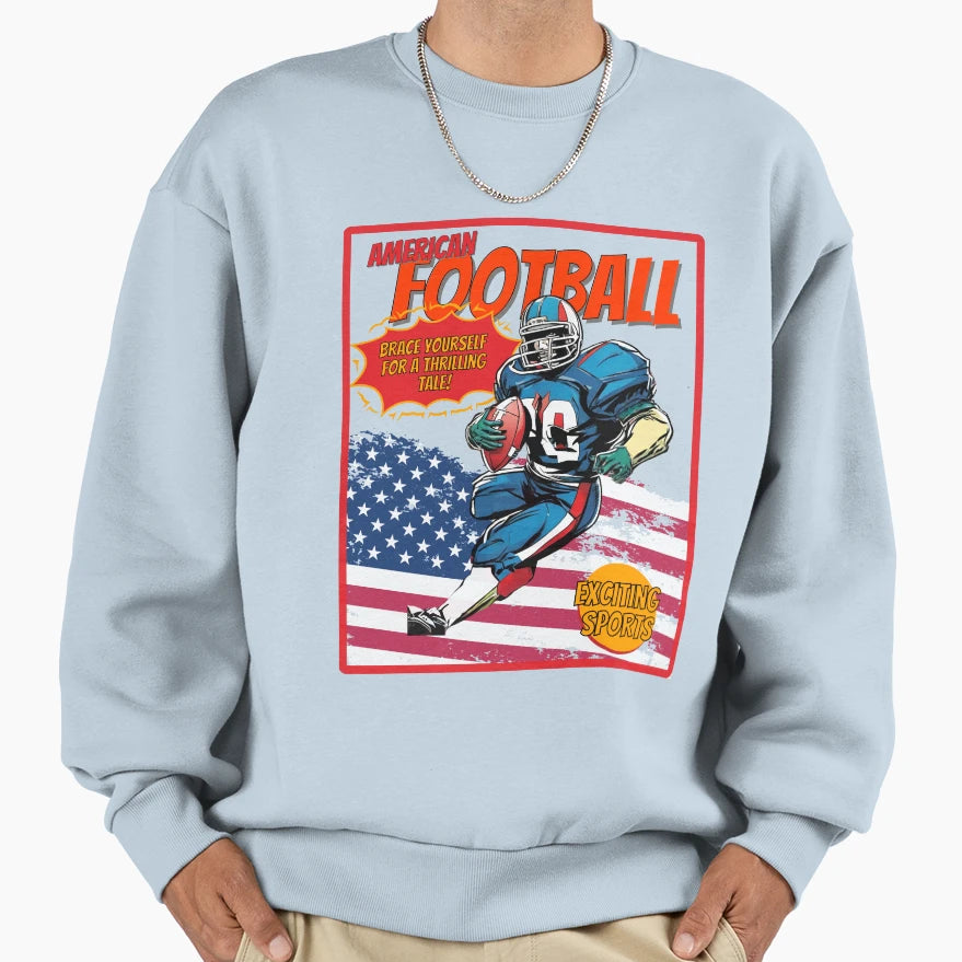 American Foot Ball Sweatshirt - Casual Everyday Wear for Adults - T-Shirt, Sweatshirt, Hoodie