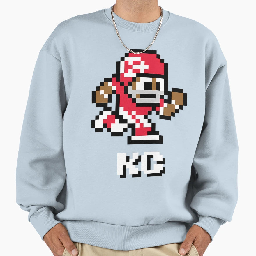 Kansas City Chiefs Tecmo Super Sweatshirt - Novelty Apparel for Adults - T-Shirt, Sweatshirt, Hoodie