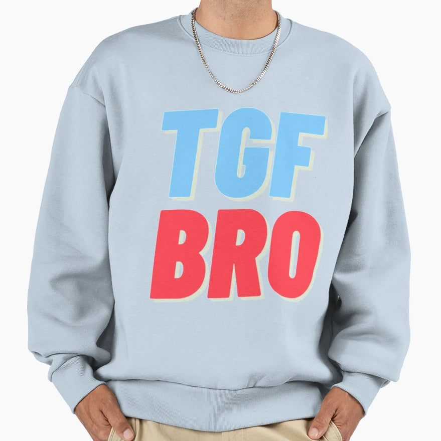 Tgf Bro Sweatshirt - Minimalist Print for Adults - T-Shirt, Sweatshirt, Hoodie