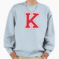 Red Varsity Letter K Sweatshirt - Aesthetic Graphic Unisex - T-Shirt, Sweatshirt, Hoodie
