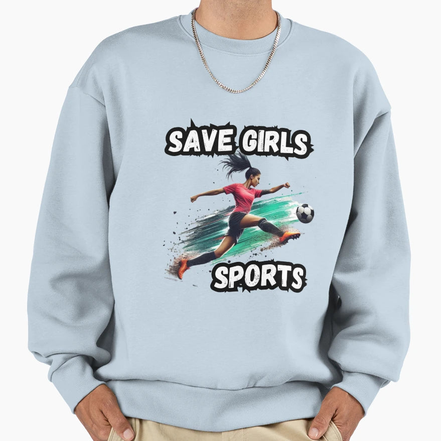 Save Sports Female Athletes Sweatshirt - Trendy Graphic for Adults - T-Shirt, Sweatshirt, Hoodie