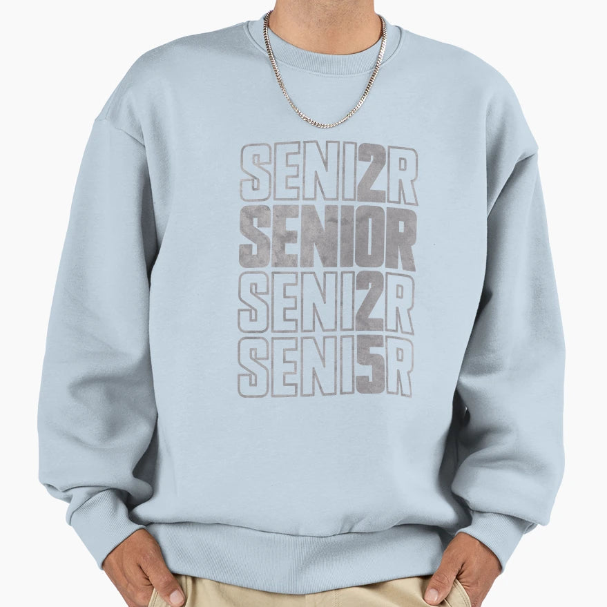 Senior 2025 Graduation Class Sweatshirt - Aesthetic Graphic for Adults - T-Shirt, Sweatshirt, Hoodie