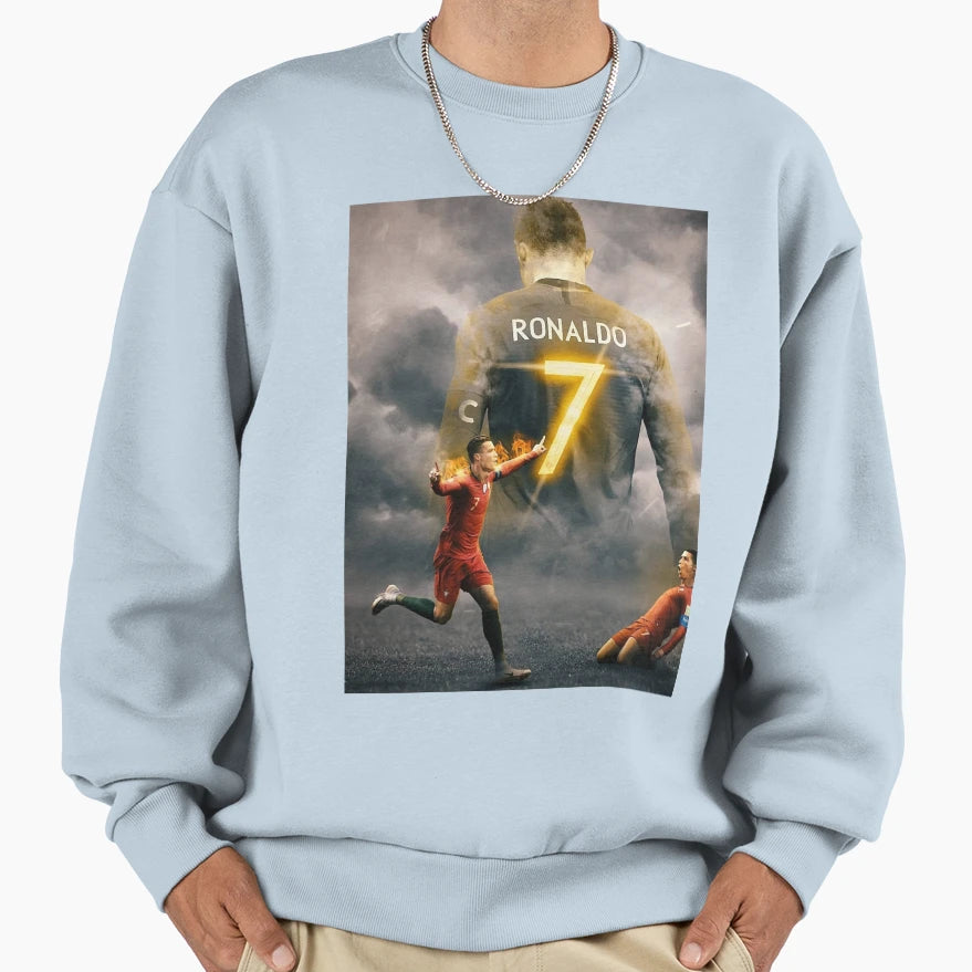 Aesthetic Ronaldo Sweatshirt - Custom Art Print Unisex - T-Shirt, Sweatshirt, Hoodie