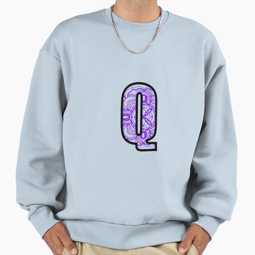Mandala Q Cut Out Sweatshirt - Fun Novelty Design for Adults - T-Shirt, Sweatshirt, Hoodie