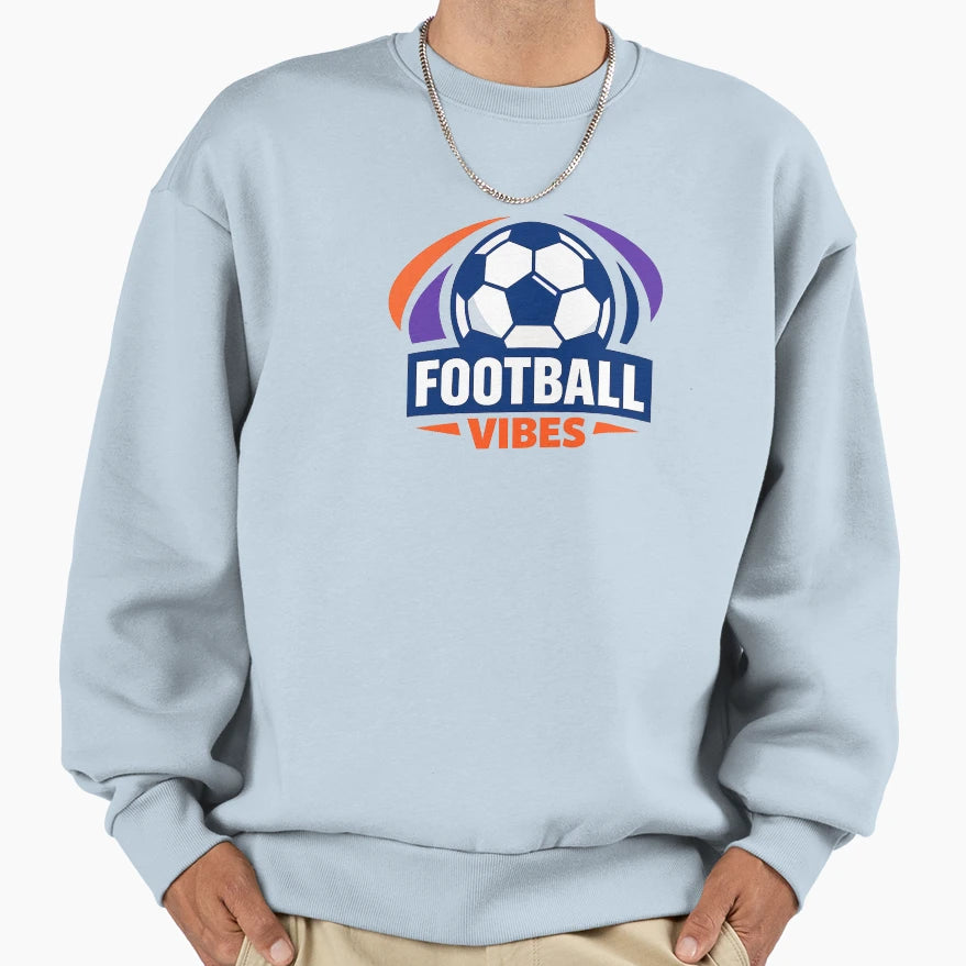 Football Vibes Sweatshirt - Trendy Graphic for Adults - T-Shirt, Sweatshirt, Hoodie