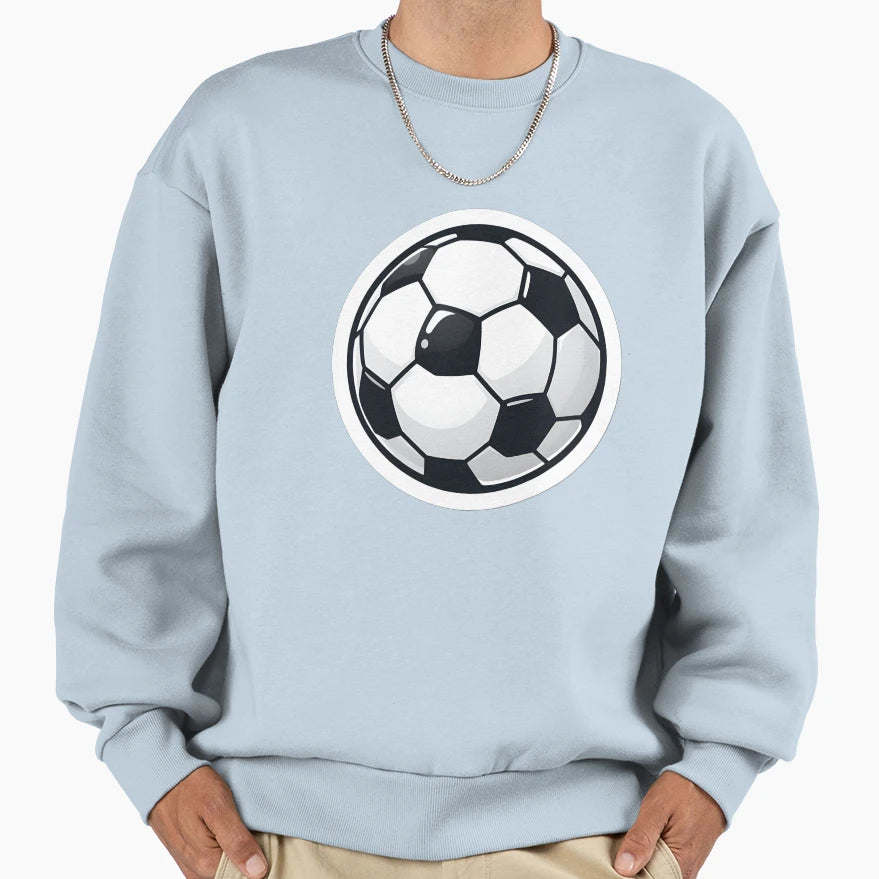 Football Soccer Ball Sweatshirt - Minimalist Print Unisex - T-Shirt, Sweatshirt, Hoodie