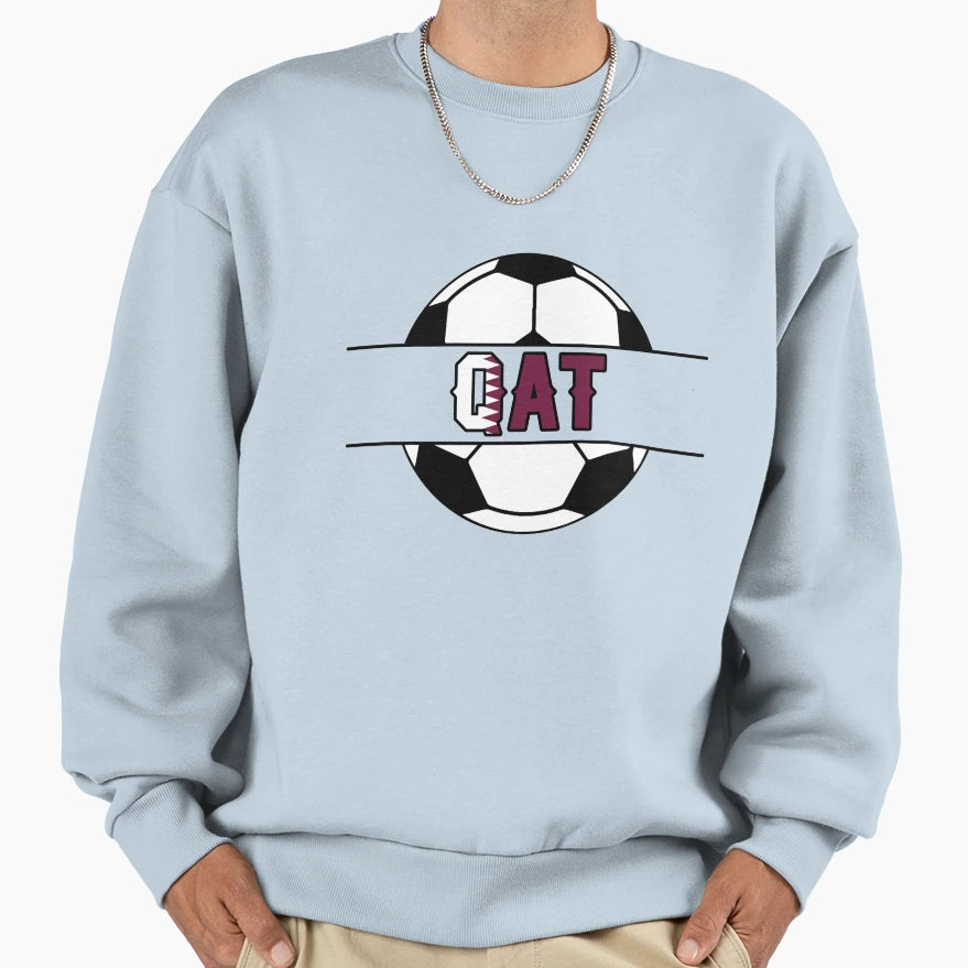 Qatar Soccer Qat Sweatshirt - Casual Everyday Wear Unisex - T-Shirt, Sweatshirt, Hoodie