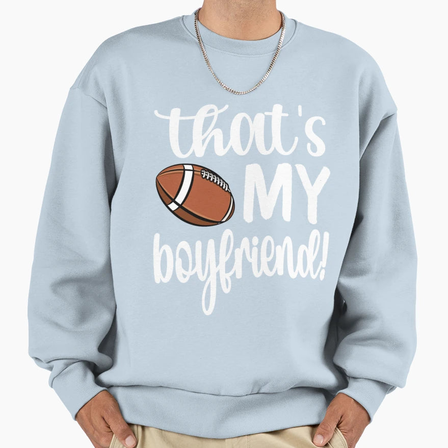 Proud Football Girlfriend Football T-Shirt - Novelty Apparel for Adults - T-Shirt, Sweatshirt, Hoodie