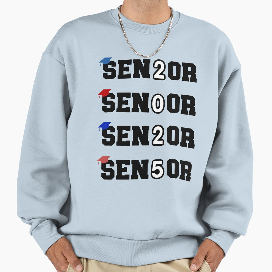 Senior 2025 Sweatshirt - Graphic Print for Adults - T-Shirt, Sweatshirt, Hoodie