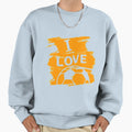I Love Football Sweatshirt - Aesthetic Graphic Men Women - T-Shirt, Sweatshirt, Hoodie