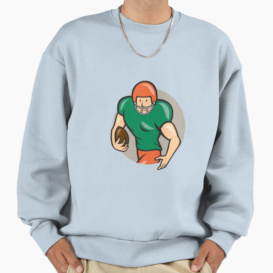 American Football Running Sweatshirt - Casual Everyday Wear for Adults - T-Shirt, Sweatshirt, Hoodie